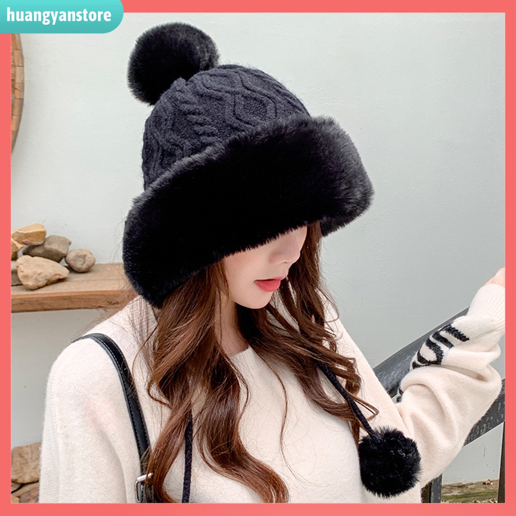 HY| Mũ Dệt Kim Dày Dặn Màu Sắc Nhã Nhặn Dành Cho Nữ