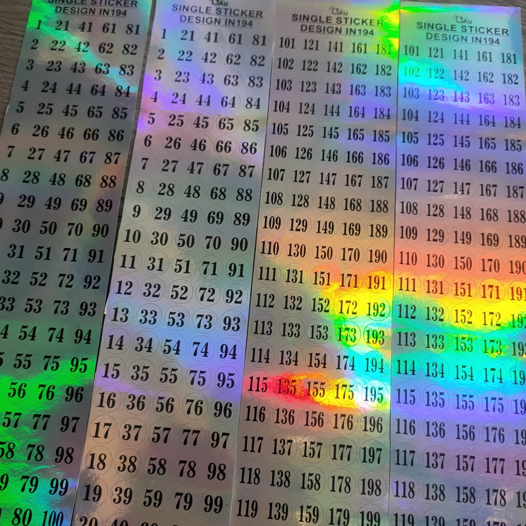 Số dán chai sơn - Ann933233