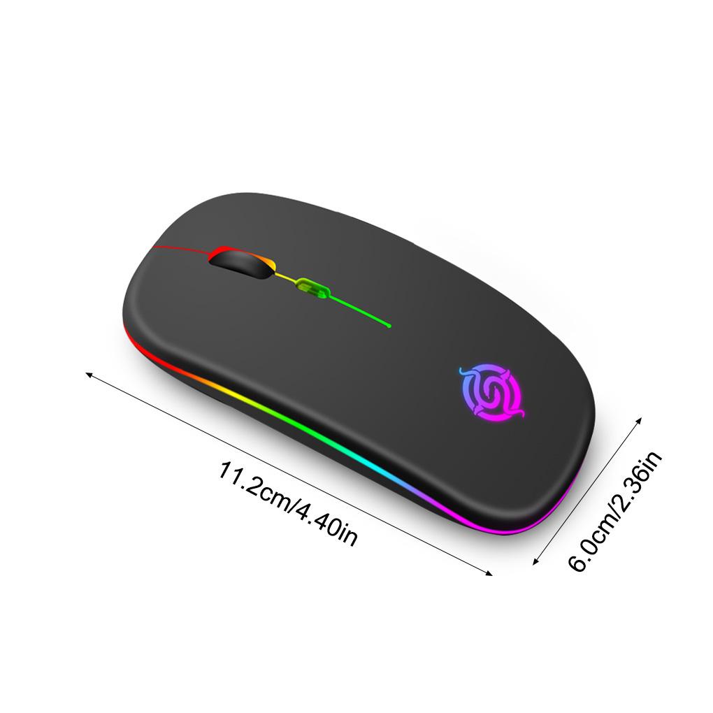 Chuột Quang Không Dây 1600DPI Kèm Sạc USB Tùy Chỉnh Tiện Dụng Cho Gia Đình