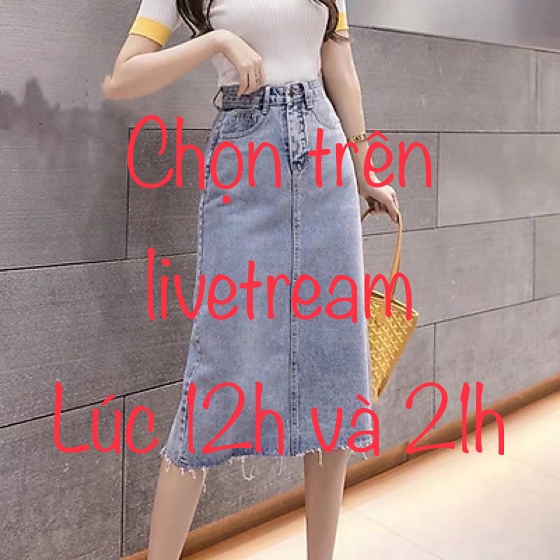 Chân Váy Jean Chọn Live