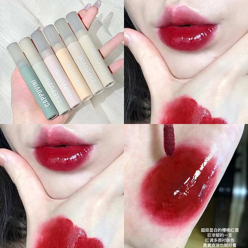 Son Môi Cappuvini Sáu Màu Sắc Tùy Chọn Dưỡng Ẩm