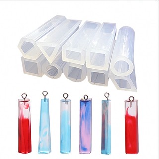 Khuôn Silicon Khối Trụ Các Hình Làm Charm Handmade