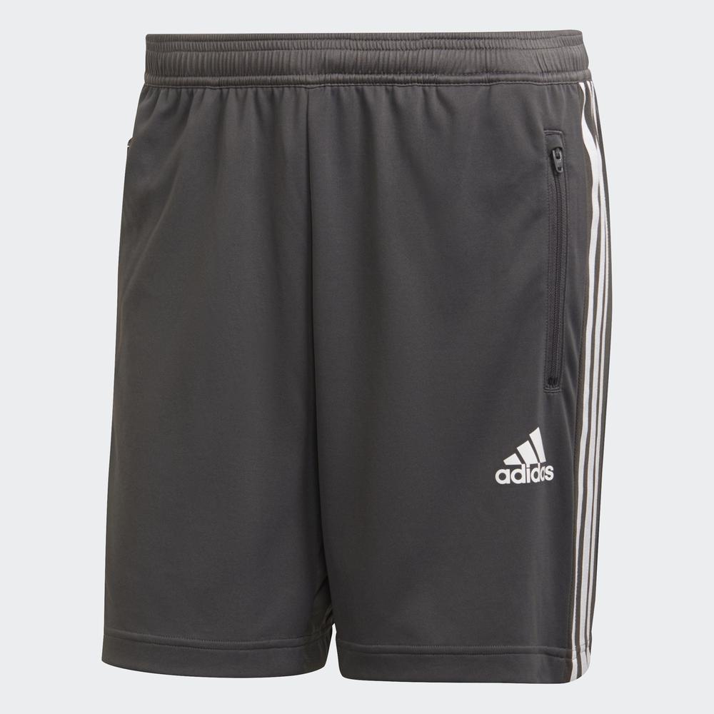 Quần Ngắn adidas TRAINING Nam Primeblue Thể Thao 3 Sọc Màu Xám GM2146