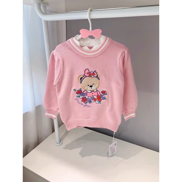 Áo len Teenie hoạ tiết gấu