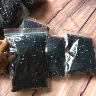 Chun đen buộc tóc chun cột tóc đen sợi dày dai khó đứt 100 chun