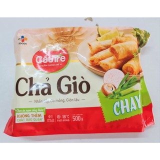 [Gói 500g] CHẢ GIÒ CHAY Cầu Tre [VN] CJ FOODS (hdl)