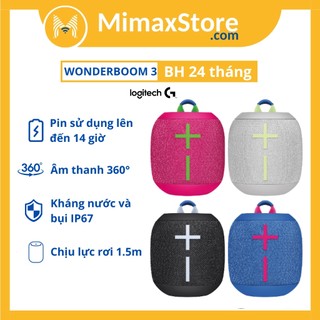 Loa không dây bluetooth logitech ue wonderboom 3 | hàng chính hãng | bảo hành 24 tháng | mimax store