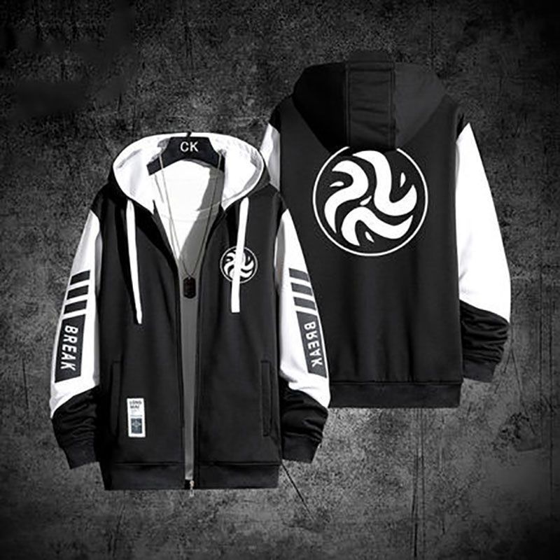 Assassin Scissor Seven with the Shadow Assassin Seven zipper hooded sweater coat long-sleeved cardigan men and women loose clothes