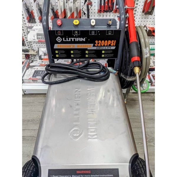 Máy rửa xe cao áp Lutian 5,5KW 3200PSI điện 3 pha (Chính hãng)