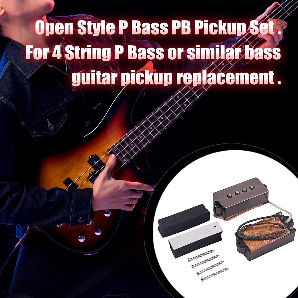 Bộ 2 Phụ Kiện Pickup Lỗ Âm Thanh P-Bass Kèm Ốc Vít Lắp Đặt