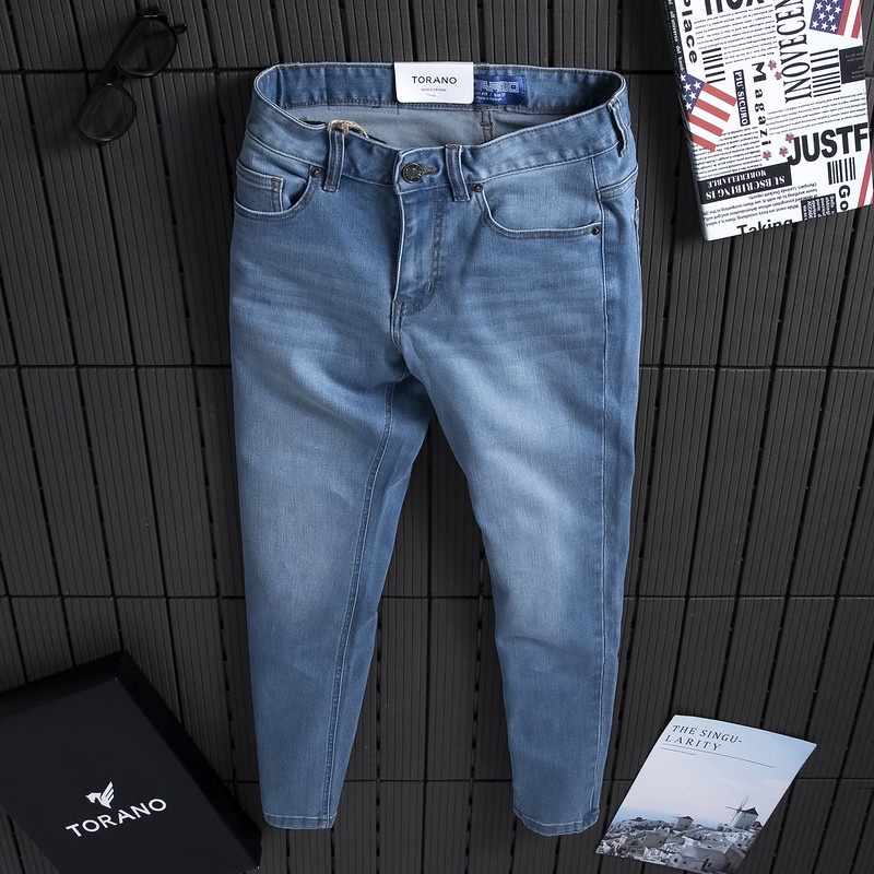 Quần Jeans nam TORANO basic Slim co giãn, bền màu, không bai BJ801