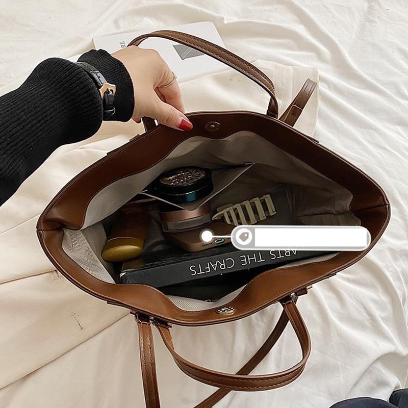 Túi xách IELGY đeo vai vải bạt thiết kế ngăn chứa rộng thời trang cho nữ