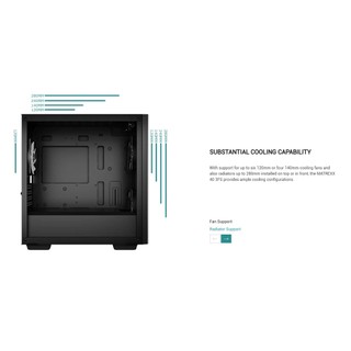 Vỏ Case DEEPCOOL MATREXX 40 3FS (TẶNG 3FAN RGB)