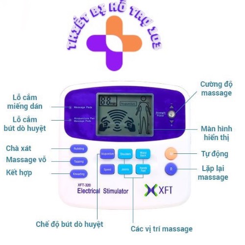 TẶNG QUÀ-Máy matxa xung điện, máy massage xung điện,Giảm đau mỏi cơ bắp, tránh tình trạng căng cơ,Giảm căng thẳng