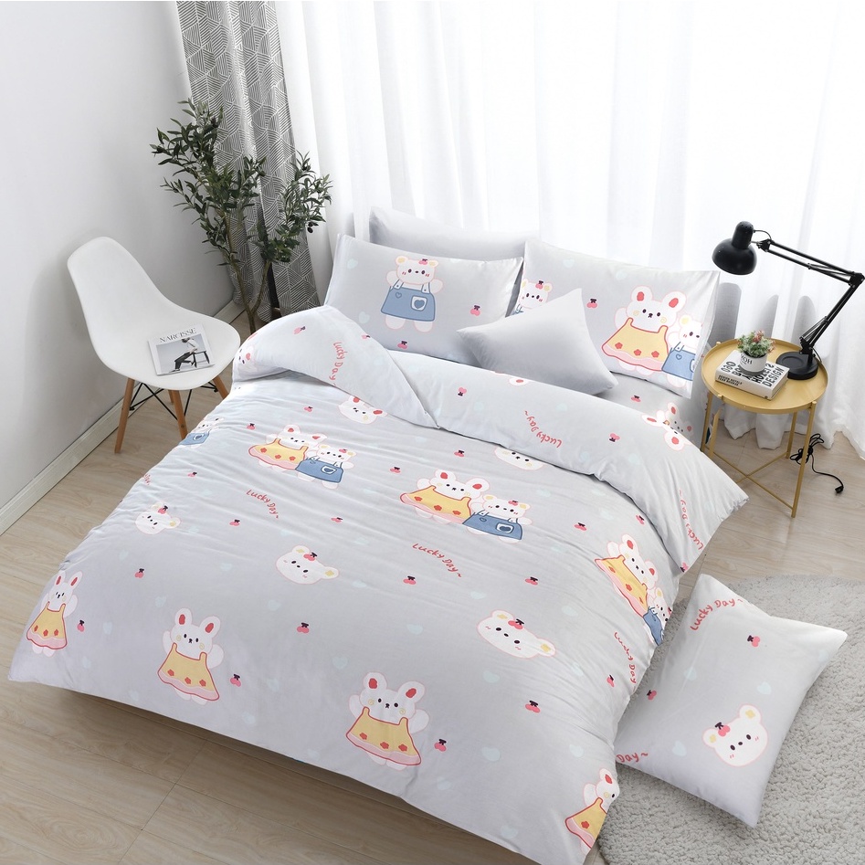 Bộ ga áo gối Cotton AT Super Star 1m2x2m 1m4x2m 1m6x2m 1m8x2m +30cm