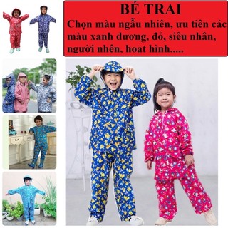 ÁO MƯA BỘ TRẺ EM