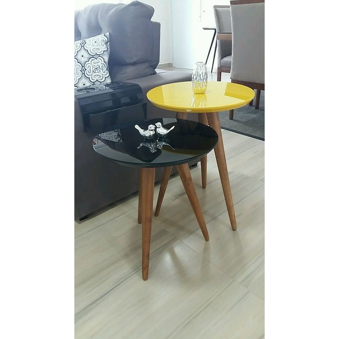 Bàn tròn sofa, bàn tròn bệt decor cao cấp size d40,50,60cm