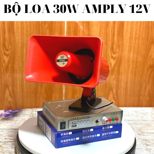 Loa bẫy chim 30w, loa bán hàng rong kết hợp amply 711 chạy 12v