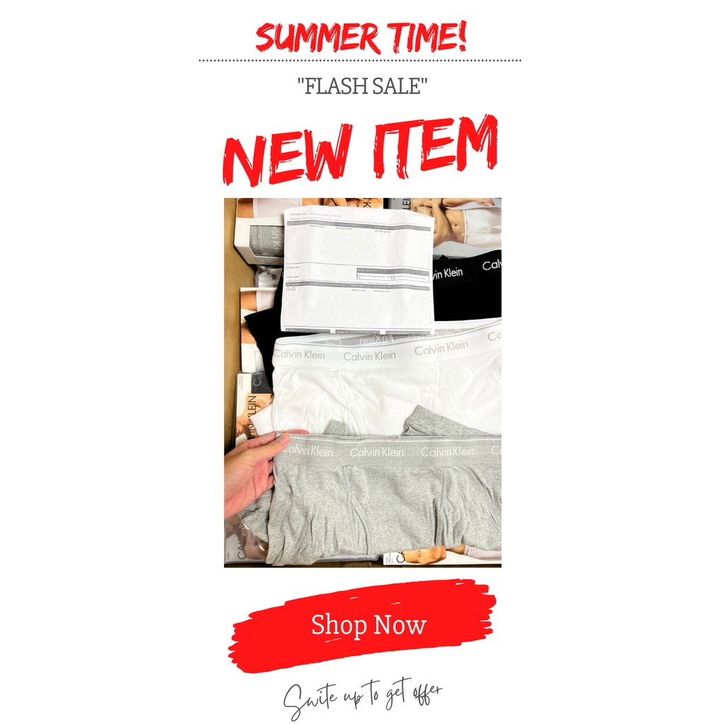 Quần BOXER Nam Calvin Klein 3-Pack Chính Hãng