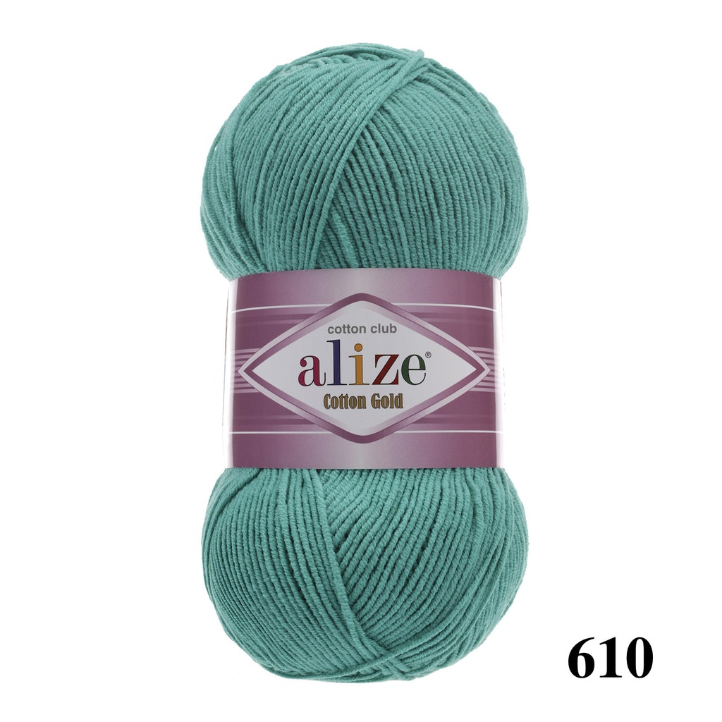 Cuộn len trơn Cotton Gold hãng Alize đan móc đồ hè, thú, nón cực xinh (Bảng màu 1)