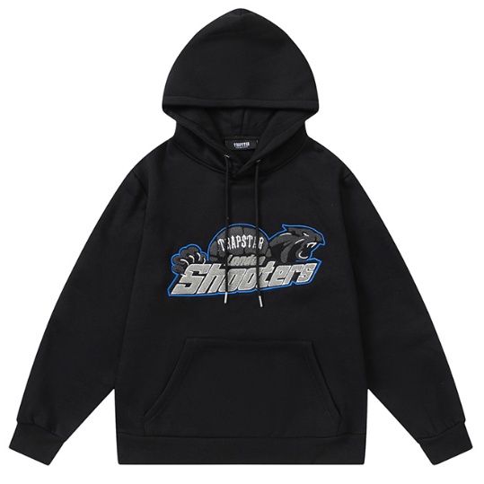 Áo khoác Trapstar có mũ trùm đầu phối họa tiết rằn ri thời trang cho nam và nữ