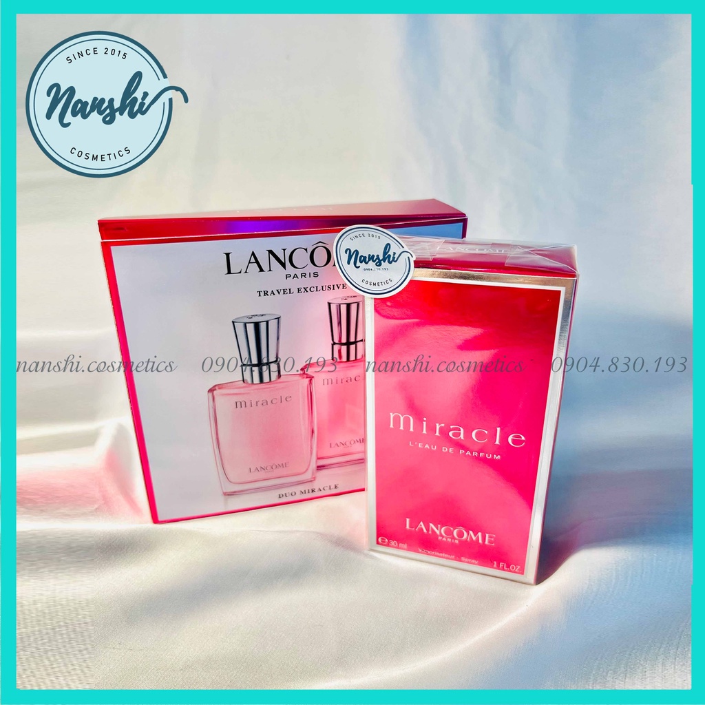 [CHÍNH HÃNG]  Set Nước Hoa Lancome Miracle EDP 30ml x 2