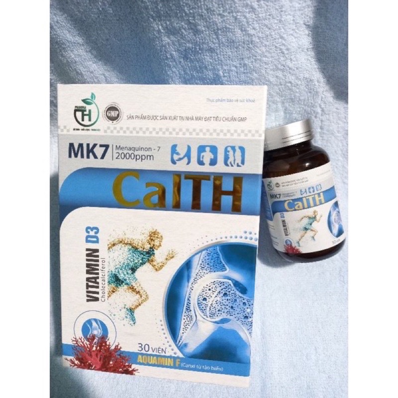 Viên uống bổ sung Canxi , Vitamin D3, lọ 30 viên