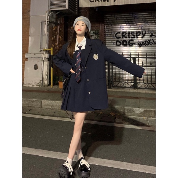 TKLIHN Set váy VEST ulzzang phong cách HỌC SINH HÀN QUỐC hot TREND 2022