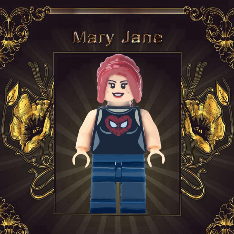 Đồ Chơi Mô Hình Nhân Vật Mary Jane Morbius Marvel Giáo Dục Cho Trẻ DIY