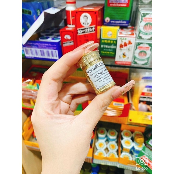 Ống hít xoang màu vàng giảm viêm xoang nặng Jarungjit Inhalor 2g Thái Lan - Hít mũi viêm xoang, nghẹt mũi