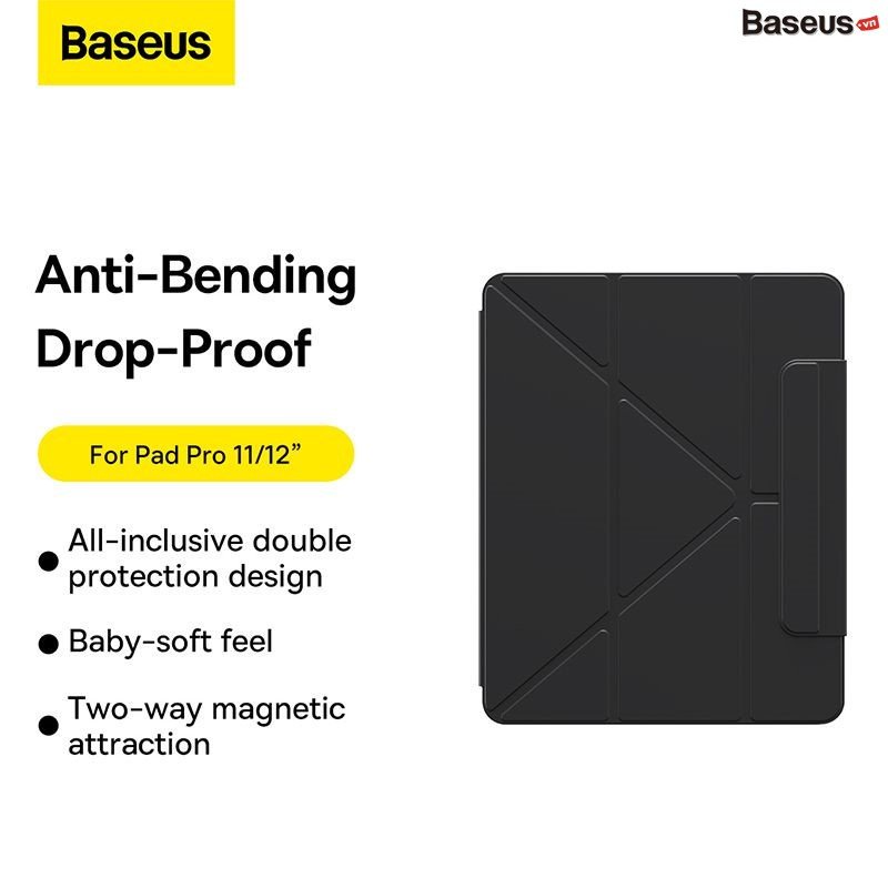 Bao da nam châm Baseus Safattach Y-Type Magnetic Stand Case for Pad Pro 11inch và 12.9inch