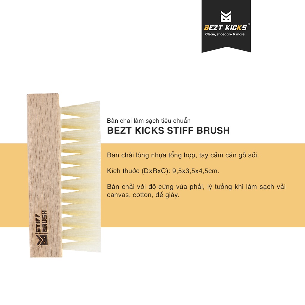 Bàn chải làm sạch tiêu chuẩn Bezt Kicks Stiff Brush