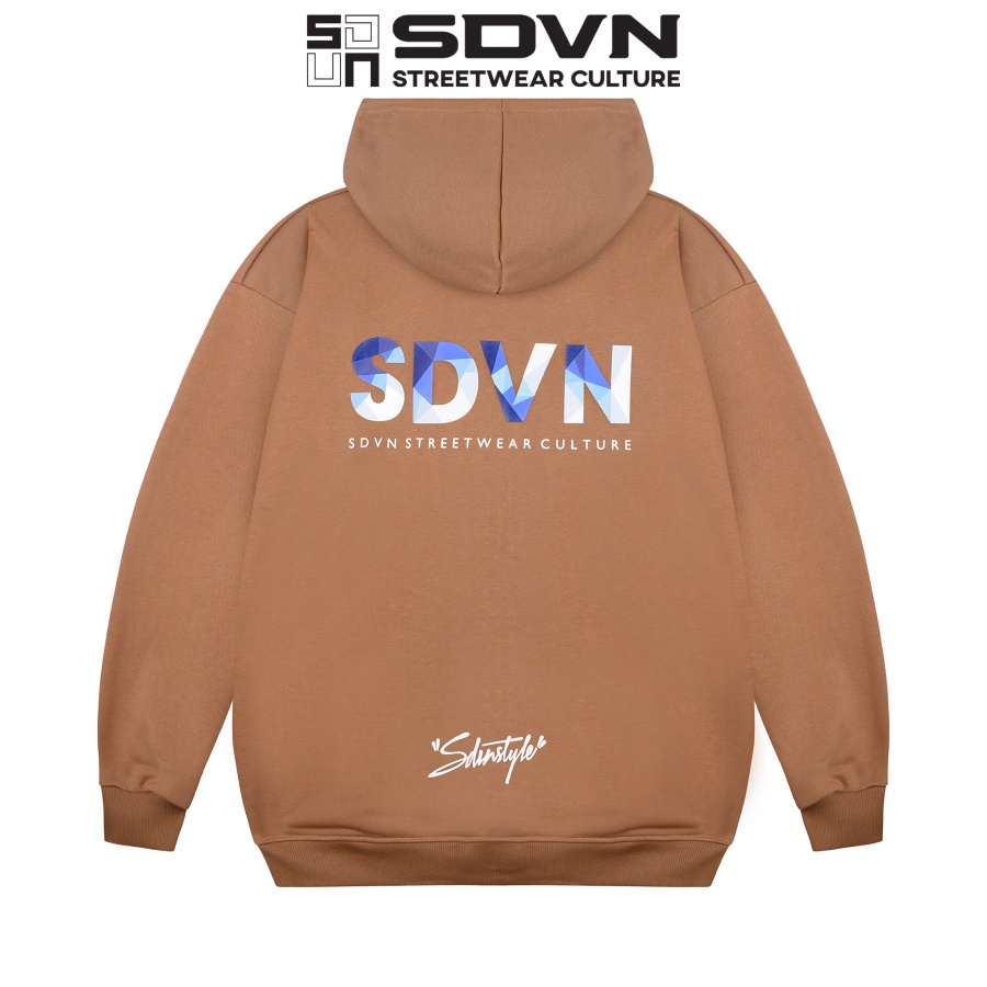 Áo Khoác Hoodie Zip Logo Unisex Nam Nữ Form Rộng Local Brand SDVN