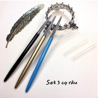 1. set 3 cây cọ nét beauty - cọ nét bộ 3 cây-cọ bộ nét gel chuyên dụng, cọ 3 cây , bộ cọ vẽ nét