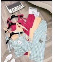 sét caro vải lụa mềm mịn