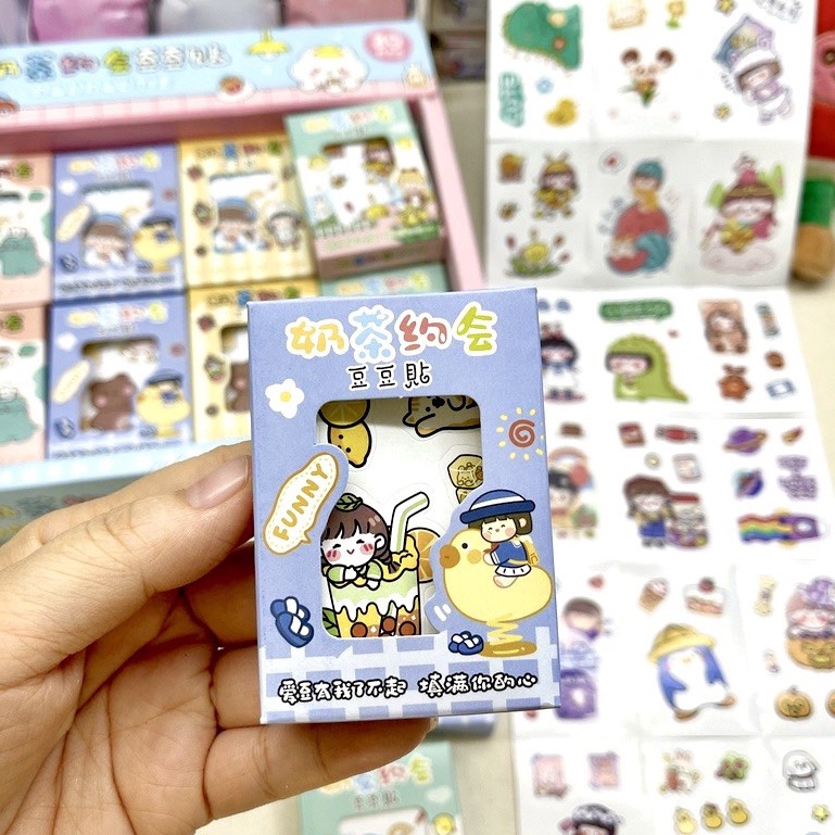 Combo 10 hộp sticker 24 tấm