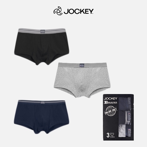 Combo 3 Quần Lót Nam Thun Cotton Jockey Dáng Trunk Co Giãn, Thoải Mái - J1247
