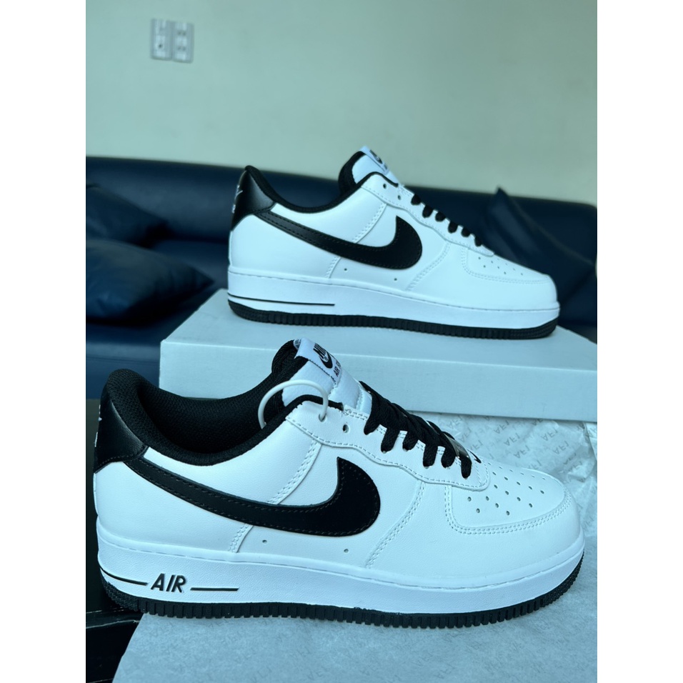 Giày Thể Thao Sneaker A F 1 Thấp Cổ Gót Đen - Bản Cao Cấp (Ảnh Thật + Hàng Sẵn)