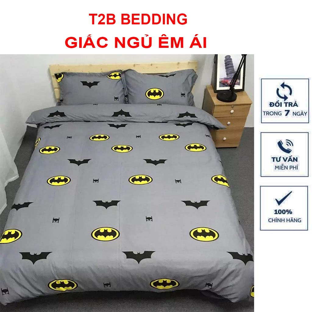 Bộ ga gối cotton poly 1m6 x 2m