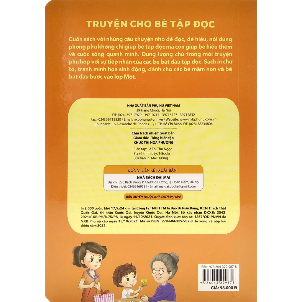 Sách Truyện Cho Bé Tập Đọc (Tái Bản 2022)