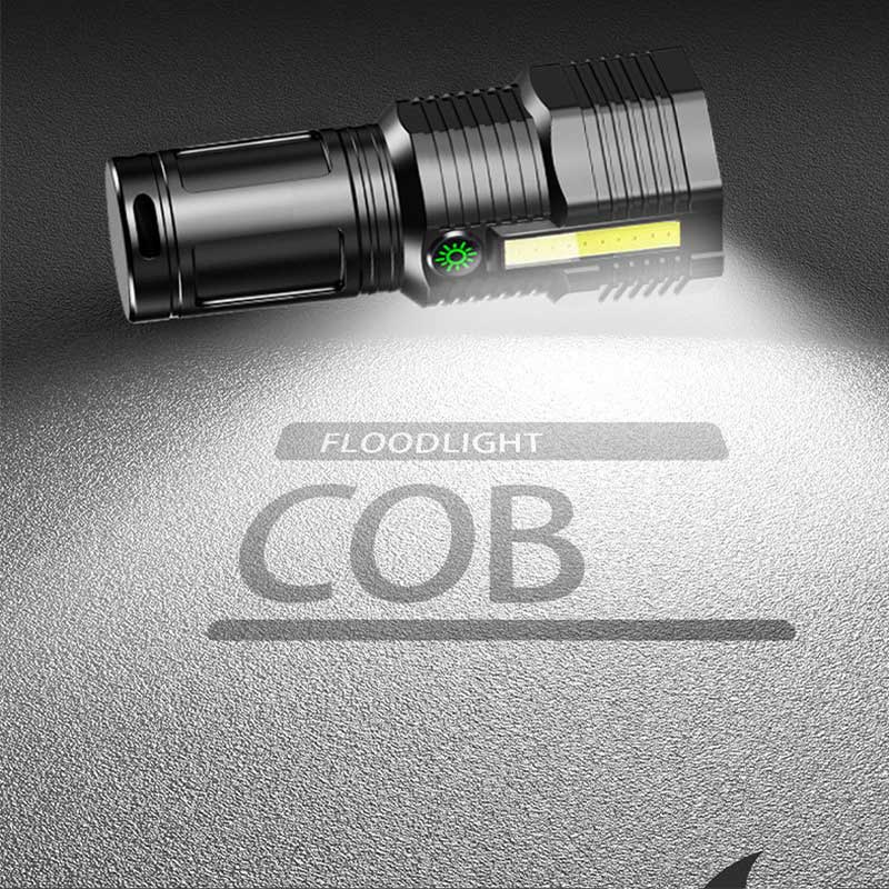 Đèn Pin 12 Bóng LED COB Công Suất Cao Chống Nước Tùy Chỉnh Kèm Sạc USB Tiện Dụng Mang Theo Du Lịch / Cắm Trại