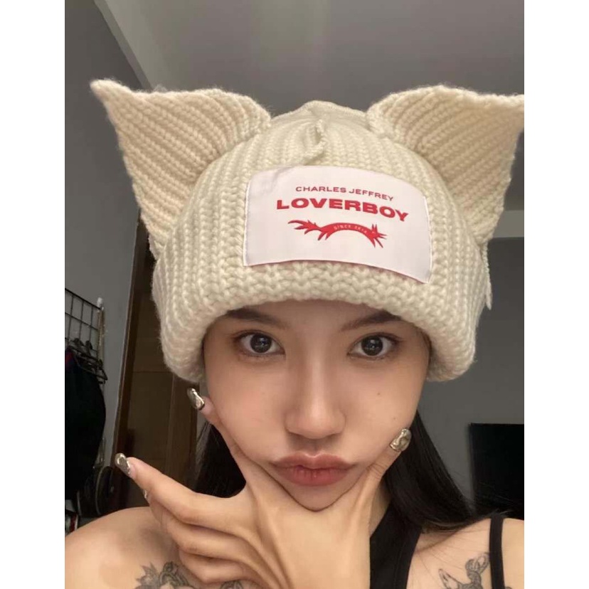 Mũ Len Dệt Kim Hình Tai Mèo Phong Cách Kpop SEVENTEEN HOSHI