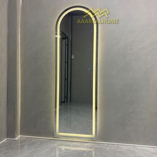Đi tỉnh 70x170cm Gương soi mái vòm AAArealhome V1L Gương mái vòm đèn led Gương soi treo tường Gương toàn thân