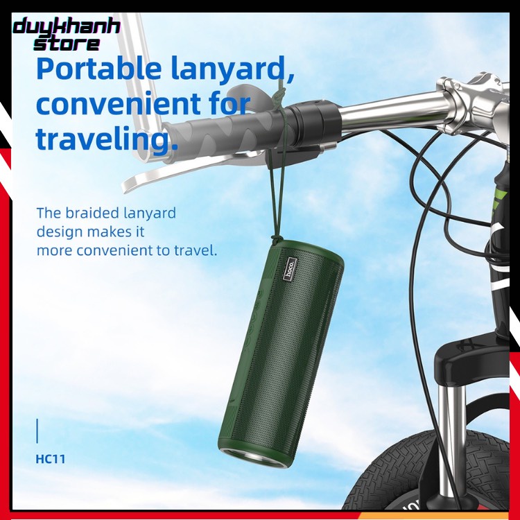 💥Loa Bluetooth Hoco Hc11💥 Bass Siêu Âm, Led Nhạc - Hỗ Trợ Thẻ Nhớ,Bluetooth,Audio 3.5mm Cao Cấp - Bảo Hành 6 Tháng