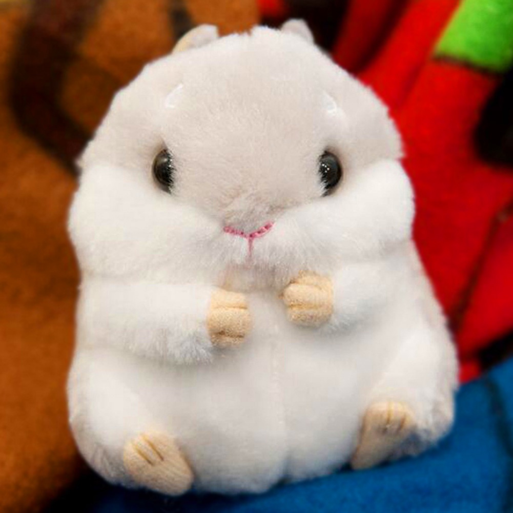 Móc khóa làm bằng kim loại hình chú chuột hamster xinh xắn