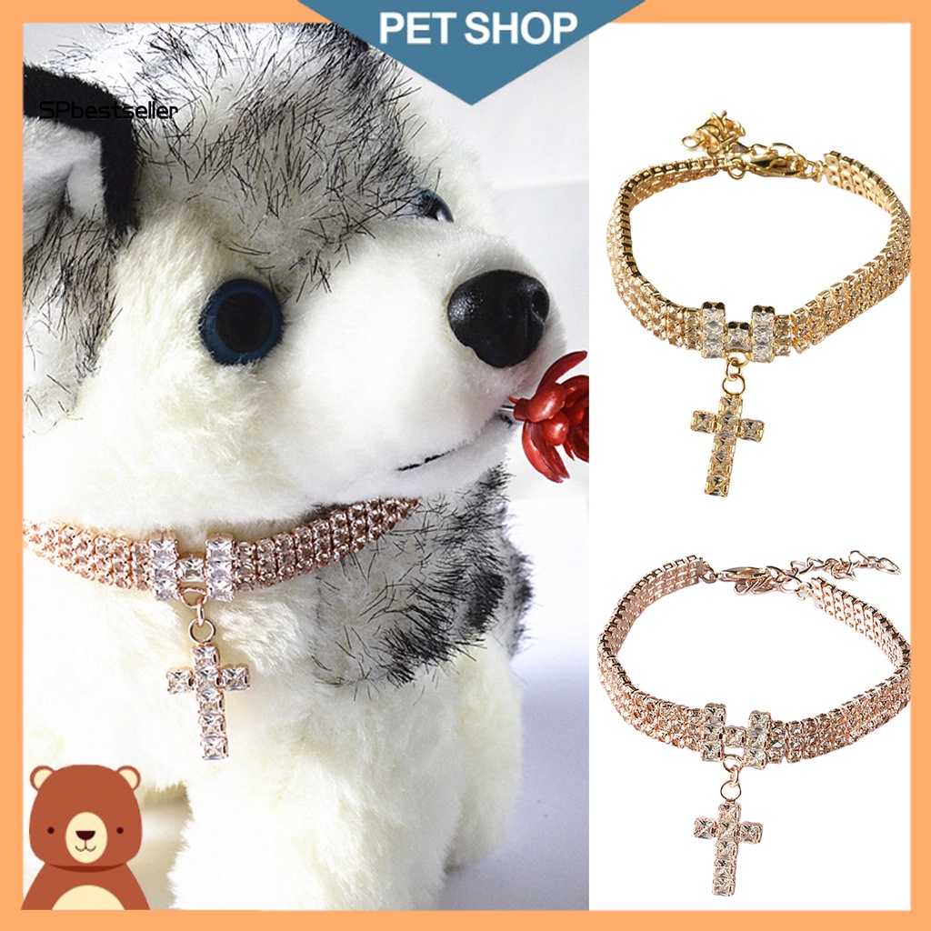 Vòng Cổ Đính Đá Thời Trang Cho Thú Cưng