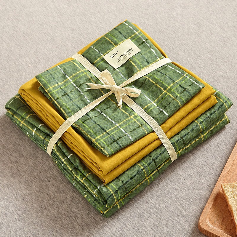 Set Vỏ chăn ga gối Cotton tici sọc mẫu mới năm 2022 (Cotton đũi cao cấp)