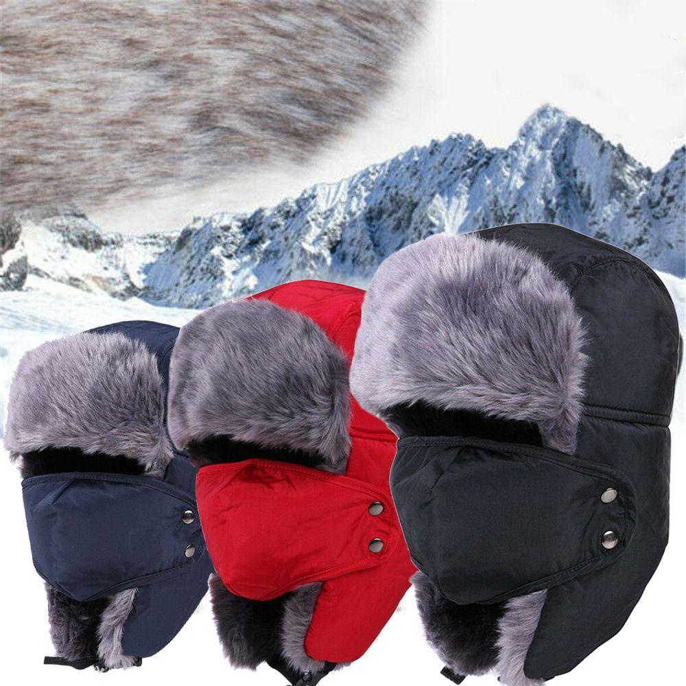 Nón Bomber Phối Lông Thú Ấm Áp Cá Tính Cho Nam Nữ