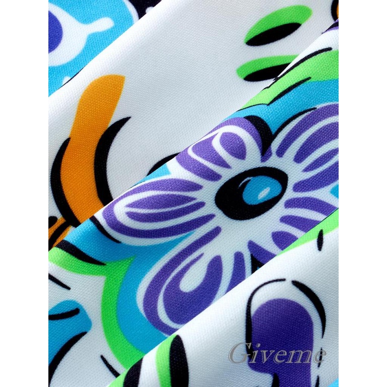 Áo Tank Top Không Tay In Họa Tiết Hoa Hoạt Hình Khoét Sâu Gợi Cảm