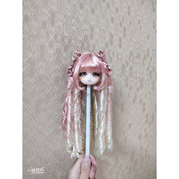 Tóc giả tơ lụa handmade dành cho búp bê 1/4 bjd.